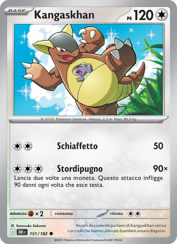 Kangaskhan 151/244 — Rivali Predestinati (Italian Pokémon TCG card)