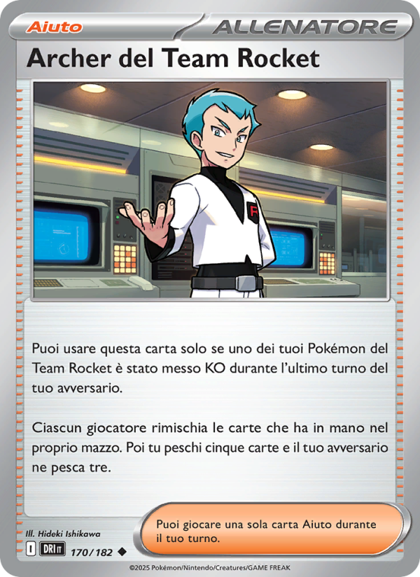 Archer del Team Rocket 170/244 — Rivali Predestinati (Italian Pokémon TCG card)