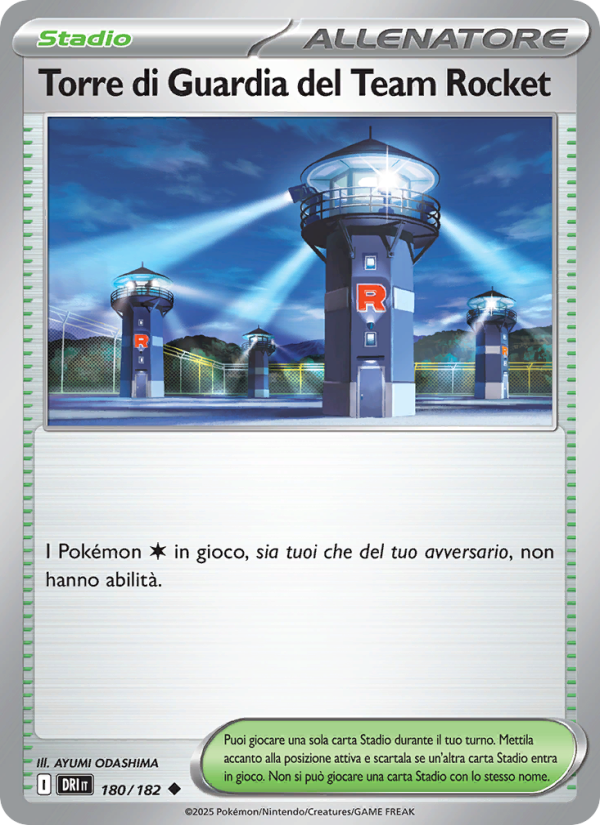 Torre di Guardia del Team Rocket 180/244 — Rivali Predestinati (Italian Pokémon TCG card)