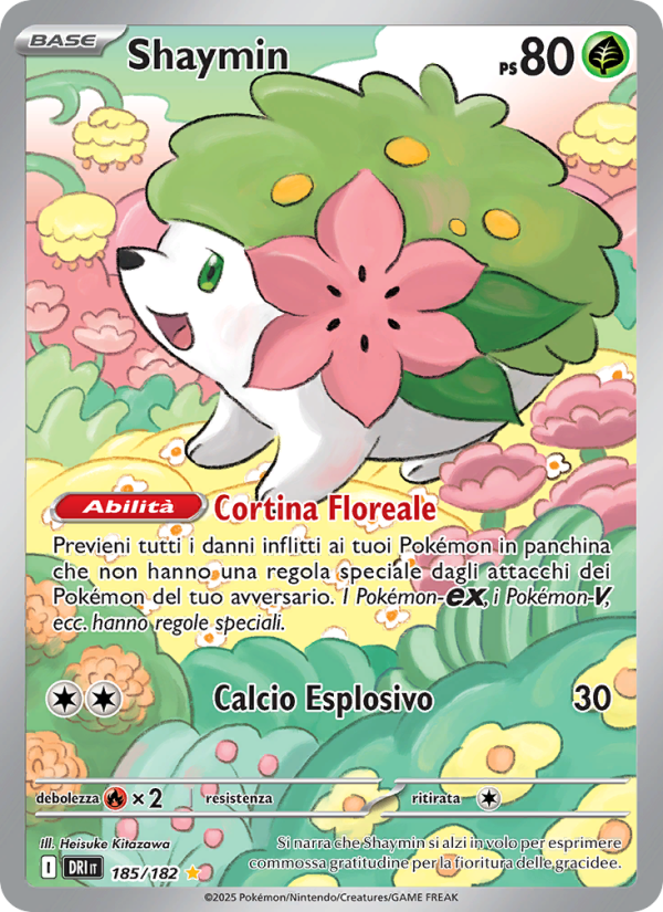 Shaymin 185/244 — Rivali Predestinati (Italian Pokémon TCG card)