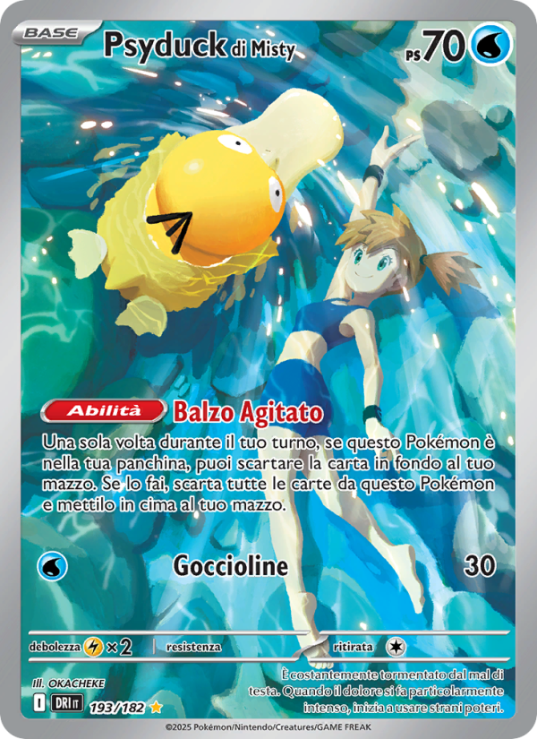 Psyduck di Misty 193/244 — Rivali Predestinati (Italian Pokémon TCG card)