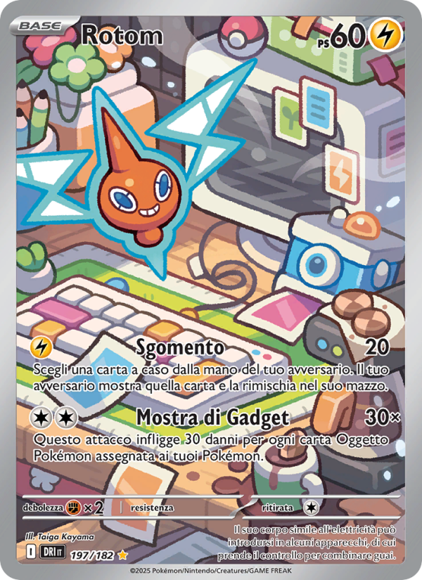 Rotom 197/244 — Rivali Predestinati (Italian Pokémon TCG card)