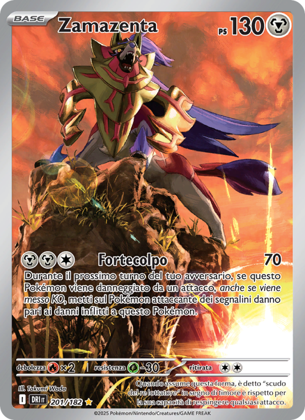 Zamazenta 201/244 — Rivali Predestinati (Italian Pokémon TCG card)