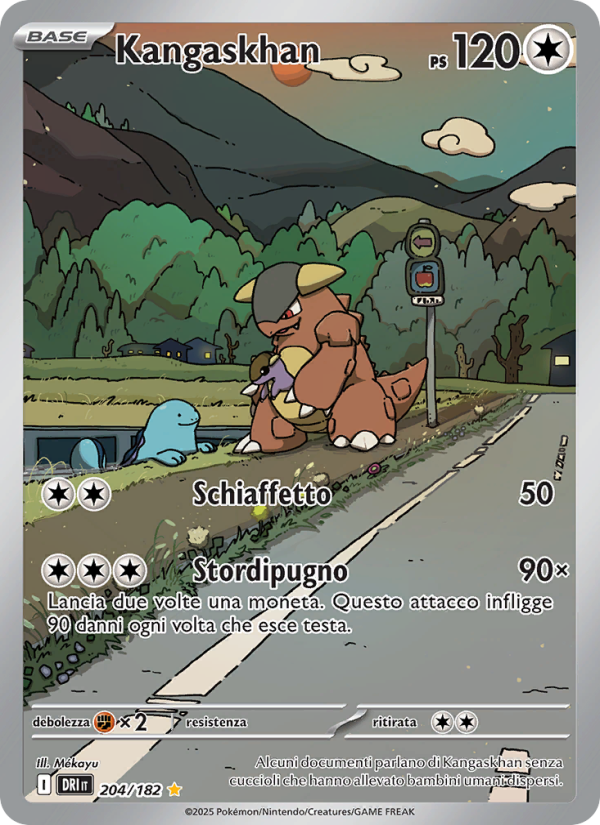 Kangaskhan 204/244 — Rivali Predestinati (Italian Pokémon TCG card)