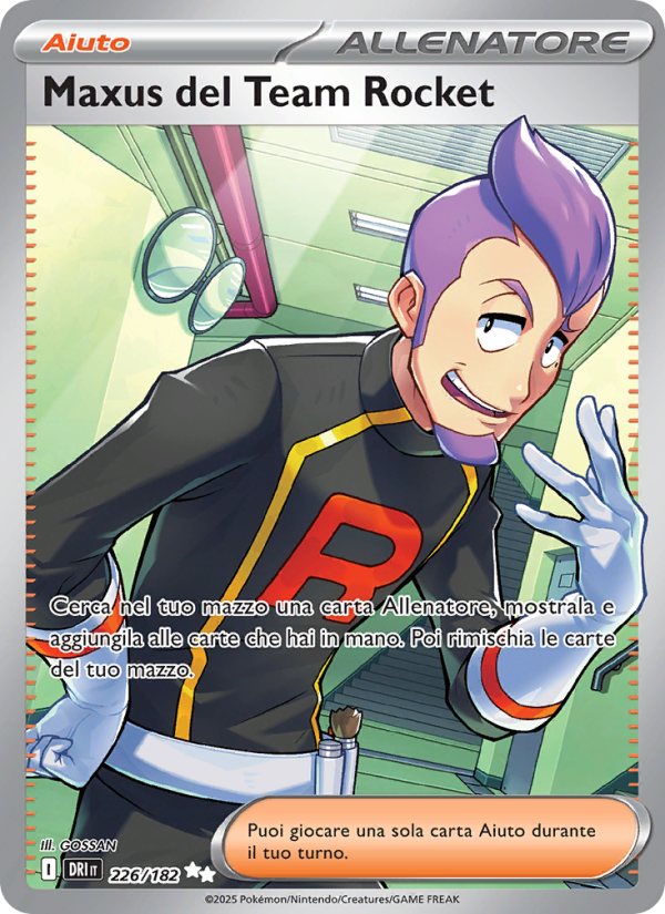 Maxus del Team Rocket 226/244 — Rivali Predestinati (Italian Pokémon TCG card)
