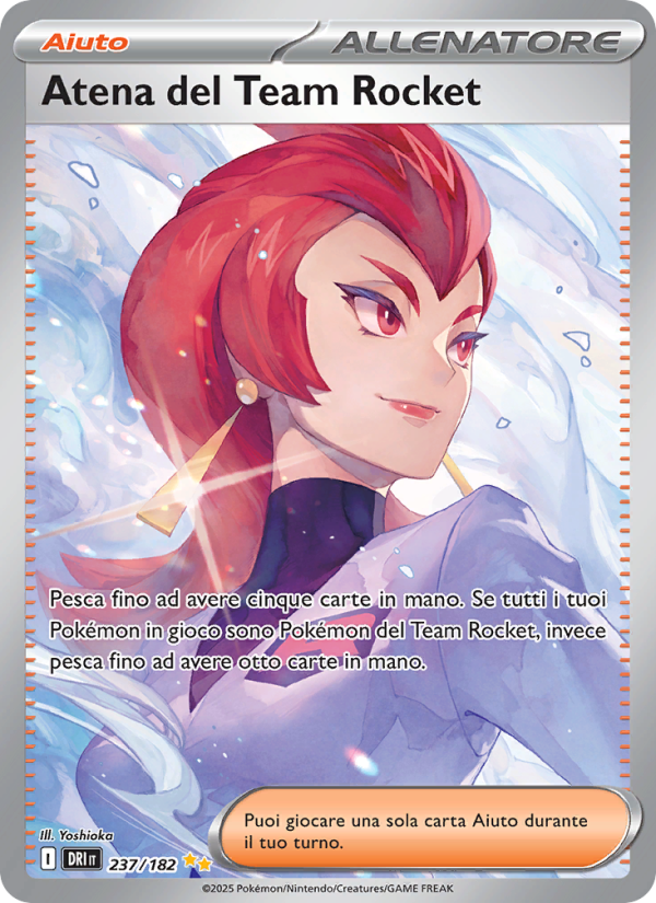 Atena del Team Rocket 237/244 — Rivali Predestinati (Italian Pokémon TCG card)