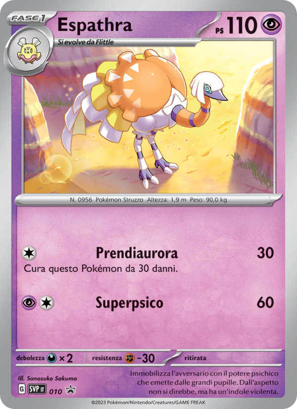 Espathra 010/192 — SVP Black Star Promos (Italian Pokémon TCG card)