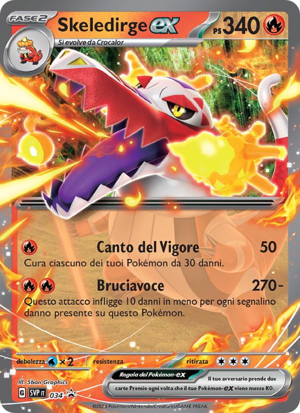 Skeledirge-ex 034/192 — SVP Black Star Promos (Italian Pokémon TCG card)