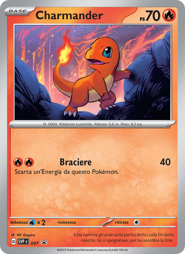 Charmander 047/192 — SVP Black Star Promos (Italian Pokémon TCG card)