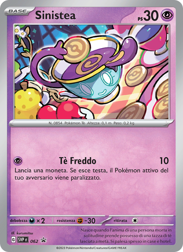 Sinistea 062/192 — SVP Black Star Promos (Italian Pokémon TCG card)
