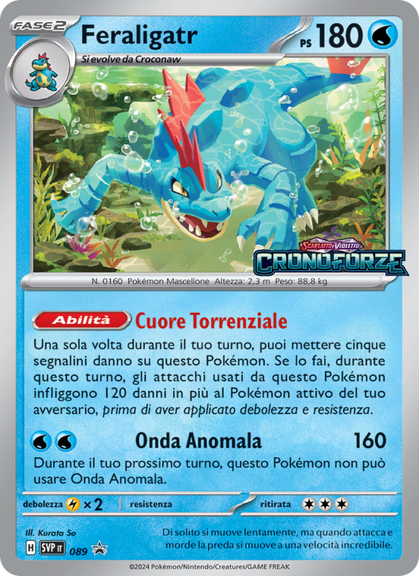 Feraligatr 089/192 — SVP Black Star Promos (Italian Pokémon TCG card)