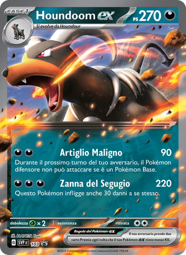 Houndoom-ex 103/192 — SVP Black Star Promos (Italian Pokémon TCG card)