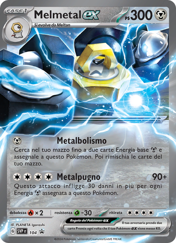 Melmetal-ex 104/192 — SVP Black Star Promos (Italian Pokémon TCG card)