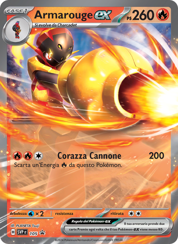 Armarouge-ex 105/192 — SVP Black Star Promos (Italian Pokémon TCG card)