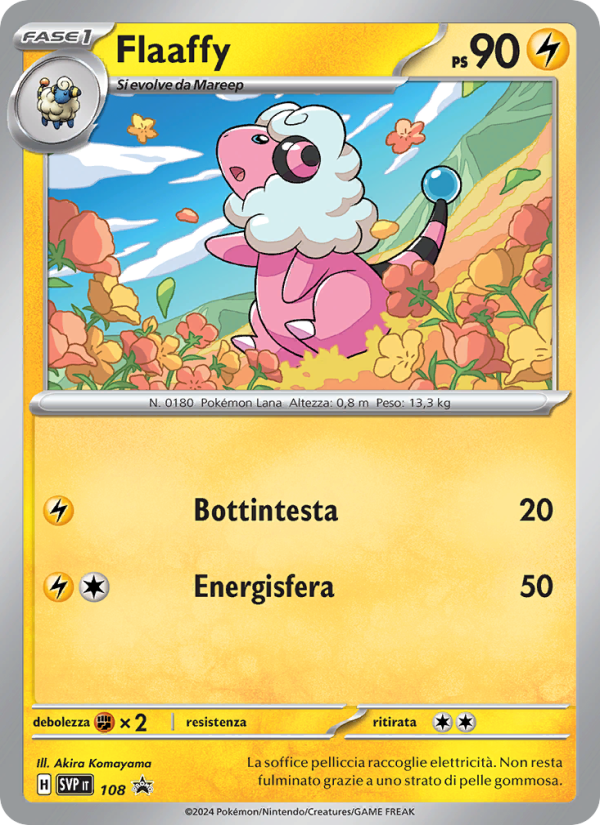 Flaaffy 108/192 — SVP Black Star Promos (Italian Pokémon TCG card)