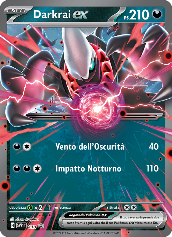 Darkrai-ex 110/192 — SVP Black Star Promos (Italian Pokémon TCG card)