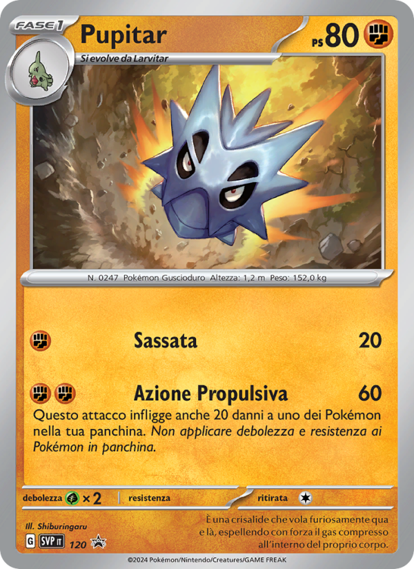 Pupitar 120/192 — SVP Black Star Promos (Italian Pokémon TCG card)