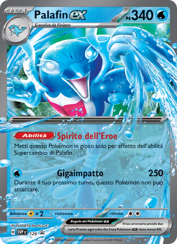 Palafin-ex 126/192 — SVP Black Star Promos (Italian Pokémon TCG card)