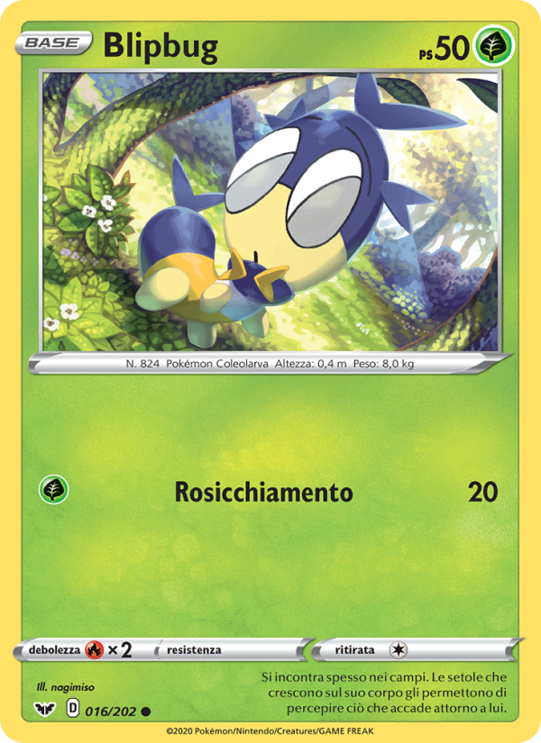 Blipbug 016/216 — Spada e Scudo (Italian Pokémon TCG card)