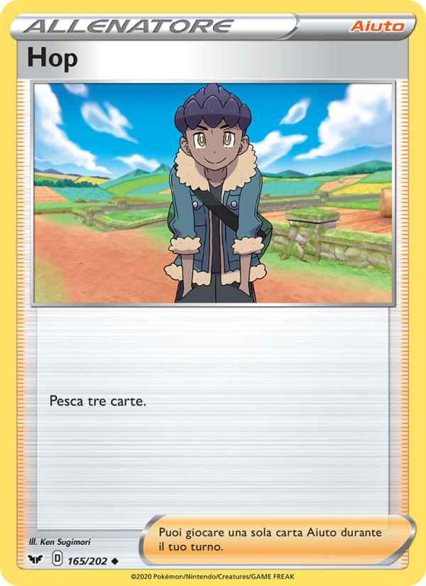 Hop 165/216 — Spada e Scudo (Italian Pokémon TCG card)