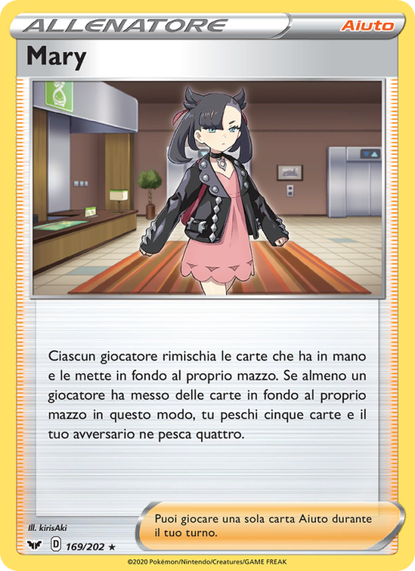 Mary 169/216 — Spada e Scudo (Italian Pokémon TCG card)