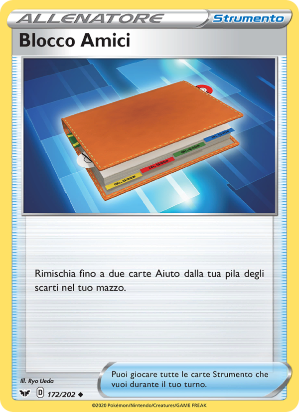 Blocco Amici 172/216 — Spada e Scudo (Italian Pokémon TCG card)
