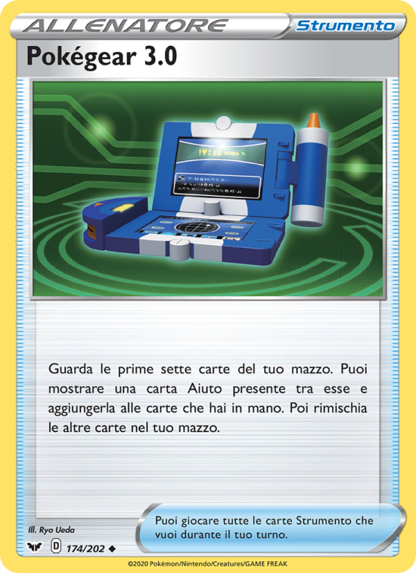 Pokégear 3.0 174/216 — Spada e Scudo (Italian Pokémon TCG card)