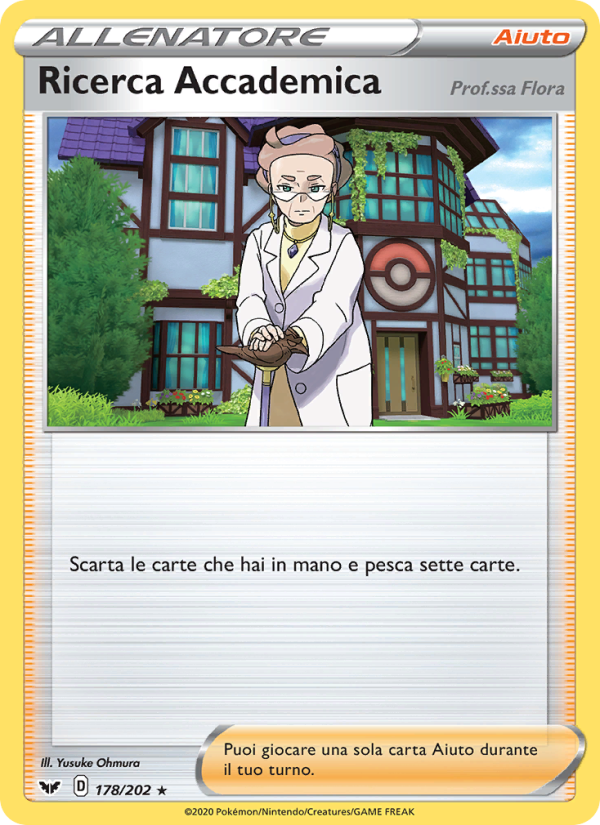 Ricerca Accademica 178/216 — Spada e Scudo (Italian Pokémon TCG card)