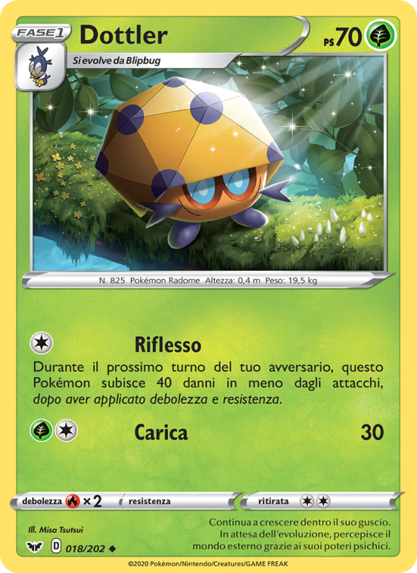 Dottler 018/216 — Spada e Scudo (Italian Pokémon TCG card)