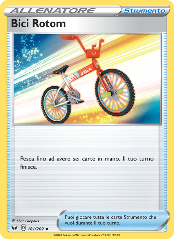 Bici Rotom 181/216 — Spada e Scudo (Italian Pokémon TCG card)