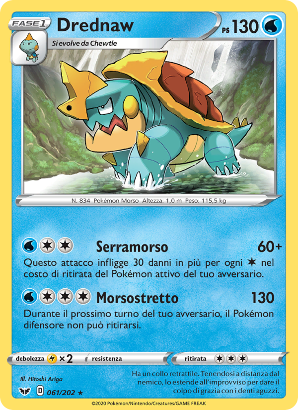Drednaw 061/216 — Spada e Scudo (Italian Pokémon TCG card)