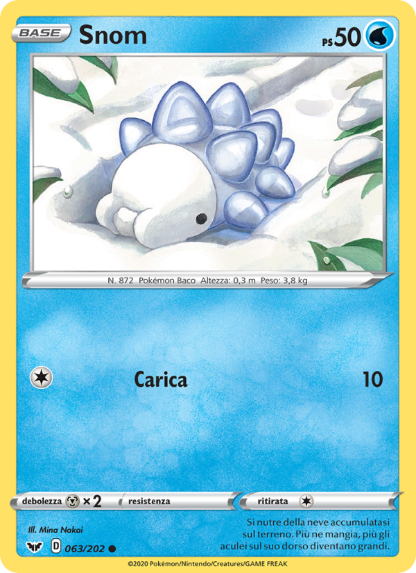 Snom 063/216 — Spada e Scudo (Italian Pokémon TCG card)
