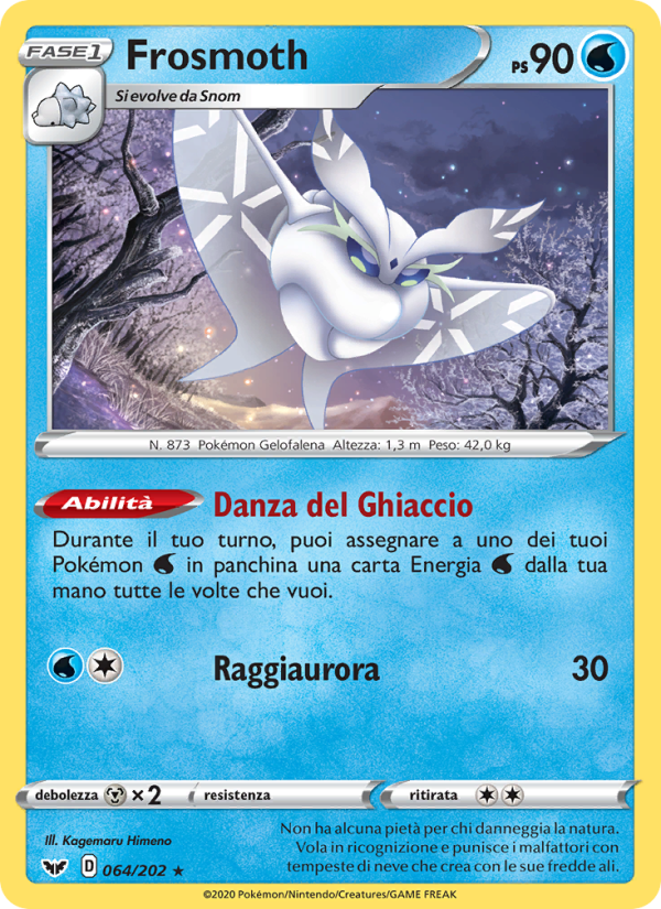 Frosmoth 064/216 — Spada e Scudo (Italian Pokémon TCG card)