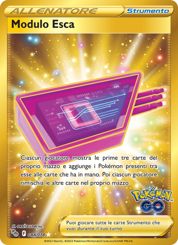 Modulo Esca 088/88 — Pokémon GO (Italian Pokémon TCG card)