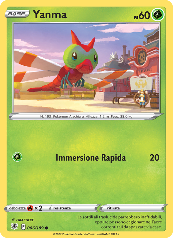 Yanma 006/246 — Lucentezza Siderale (Italian Pokémon TCG card)