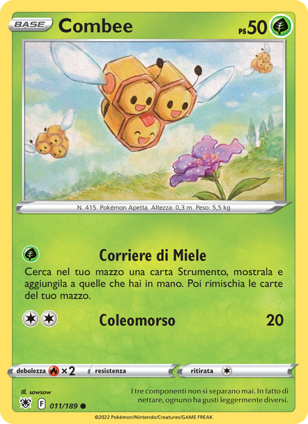 Combee 011/246 — Lucentezza Siderale (Italian Pokémon TCG card)