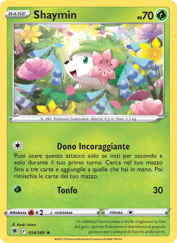Shaymin 014/246 — Lucentezza Siderale (Italian Pokémon TCG card)