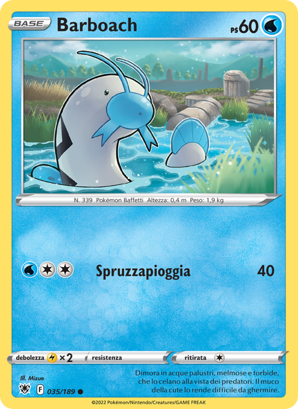 Barboach 035/246 — Lucentezza Siderale (Italian Pokémon TCG card)
