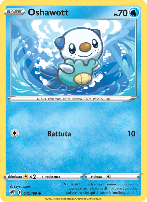 Oshawott 041/246 — Lucentezza Siderale (Italian Pokémon TCG card)
