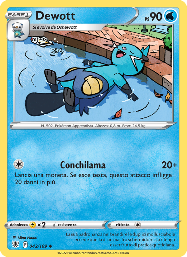 Dewott 042/246 — Lucentezza Siderale (Italian Pokémon TCG card)