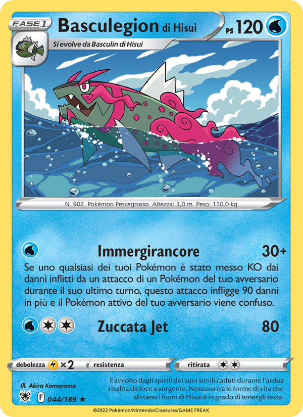Basculegion di Hisui 044/246 — Lucentezza Siderale (Italian Pokémon TCG card)