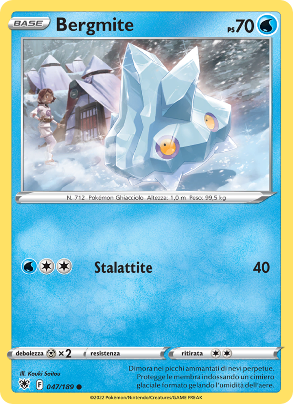 Bergmite 047/246 — Lucentezza Siderale (Italian Pokémon TCG card)