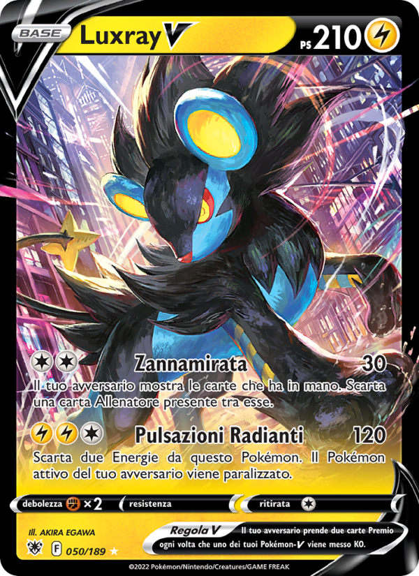 Luxray V 050/246 — Lucentezza Siderale (Italian Pokémon TCG card)