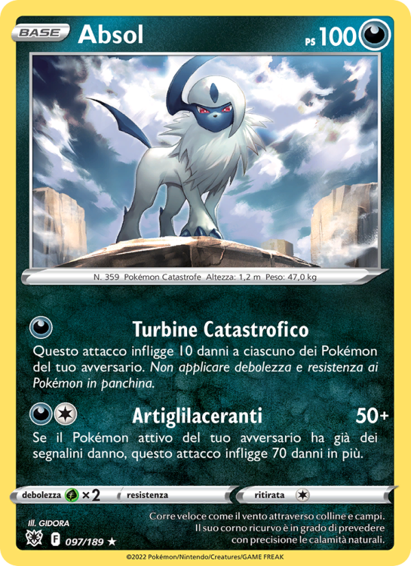 Absol 097/246 — Lucentezza Siderale (Italian Pokémon TCG card)