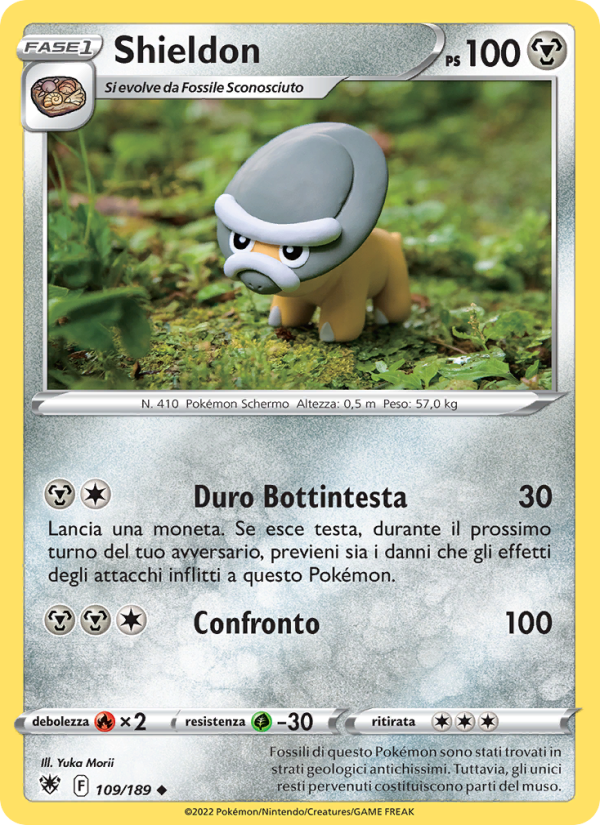 Shieldon 109/246 — Lucentezza Siderale (Italian Pokémon TCG card)
