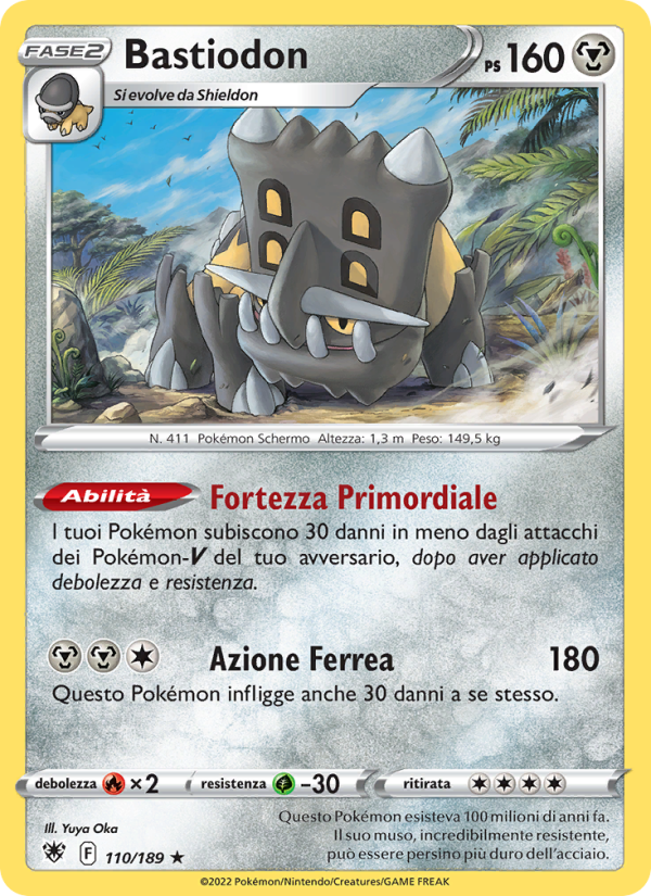 Bastiodon 110/246 — Lucentezza Siderale (Italian Pokémon TCG card)