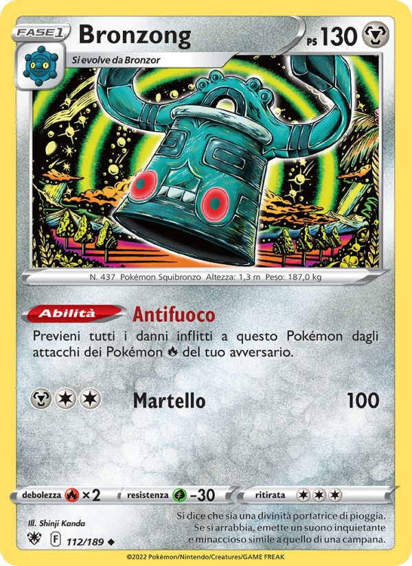 Bronzong 112/246 — Lucentezza Siderale (Italian Pokémon TCG card)
