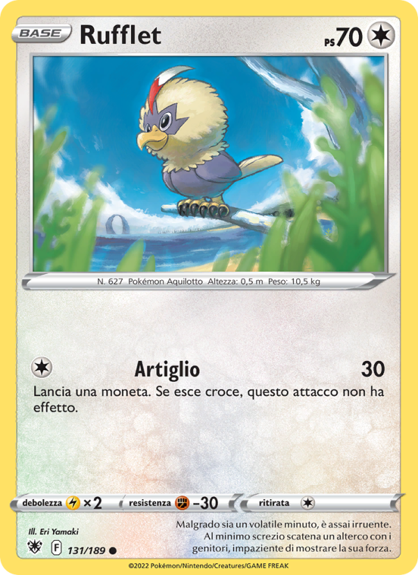 Rufflet 131/246 — Lucentezza Siderale (Italian Pokémon TCG card)
