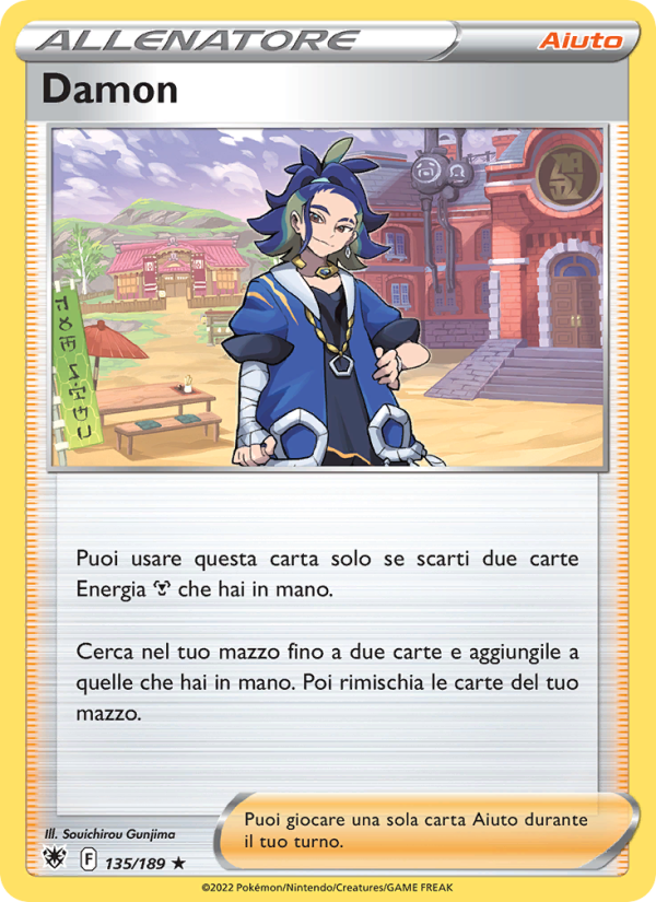 Damon 135/246 — Lucentezza Siderale (Italian Pokémon TCG card)
