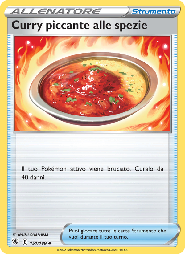 Curry piccante alle spezie 151/246 — Lucentezza Siderale (Italian Pokémon TCG card)